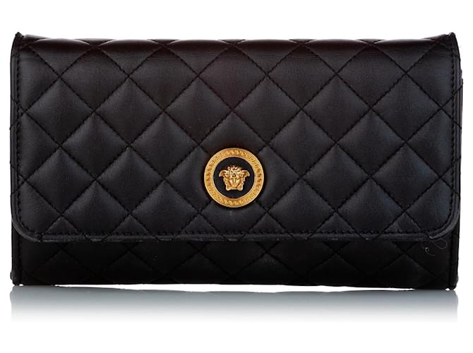 VERSACE Handbags La Medusa Black Cloth  ref.1259737