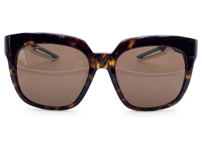óculos de sol Balenciaga Marrom Plástico  ref.1259740