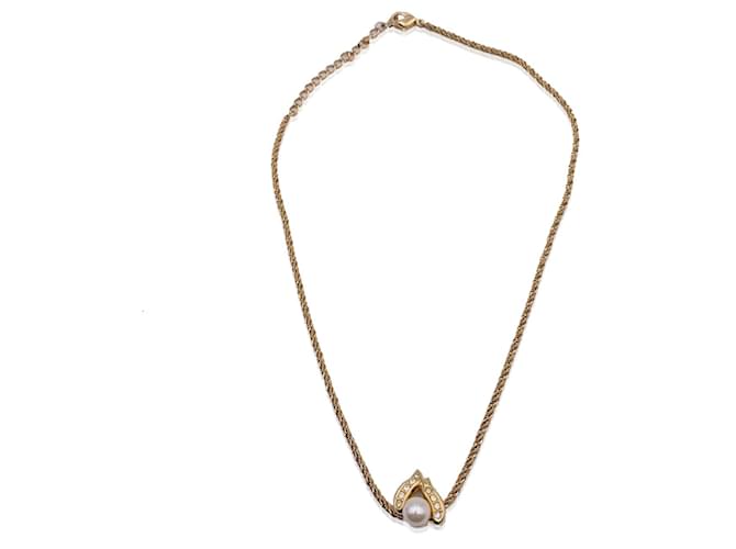 Christian Dior-Halskette Golden Metall  ref.1259767