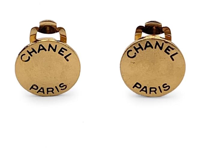 Boucles d'oreilles Chanel Métal Doré  ref.1259773