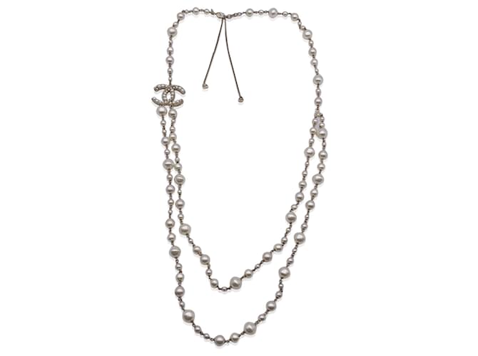 Chanel necklace Golden Metal  ref.1259805