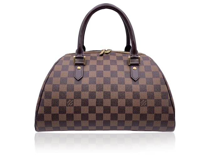 Louis Vuitton Handbag Ribera Brown Cloth  ref.1259815