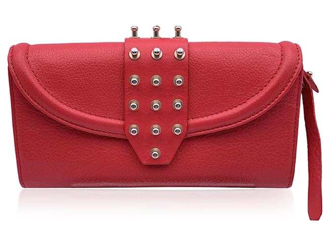 Portefeuille Mcq Cuir Rouge  ref.1259832