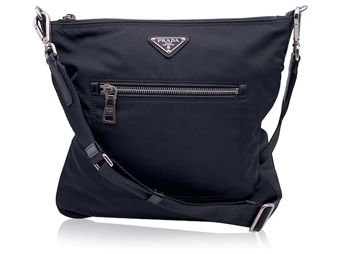 Prada Shoulder Bag Black Cloth  ref.1259842