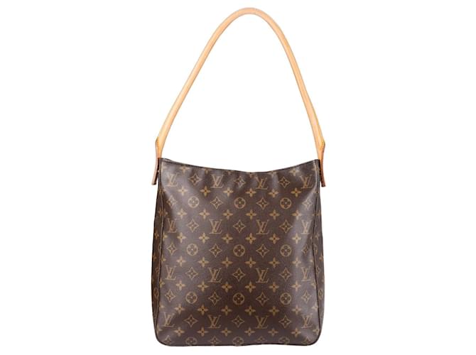 Looping Louis Vuitton Canvas Monogram Speedy 30 Handbag Brown Cloth  ref.1259956