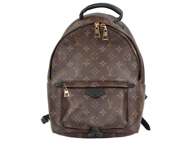 LOUIS VUITTON Monogram Palm Springs Backpack PM Brown Leather  ref.1259972