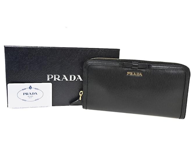 Prada Schwarz Leder  ref.1259998