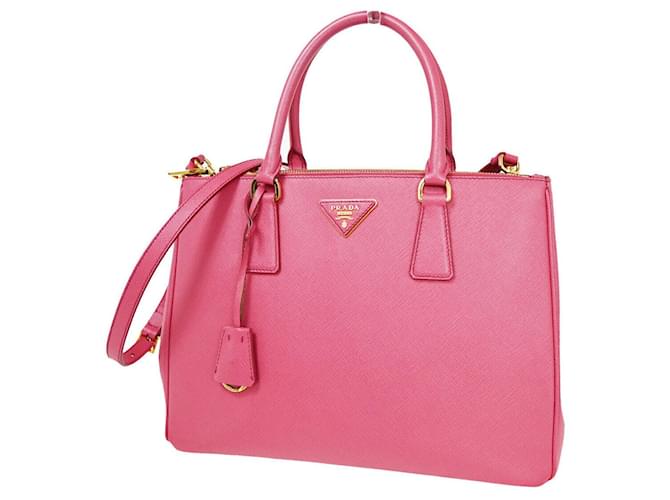 Saffiano Prada Galleria Pink Leather  ref.1260024