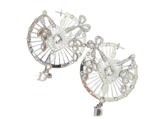 Dior Earrings Silvery Metal  ref.1260041
