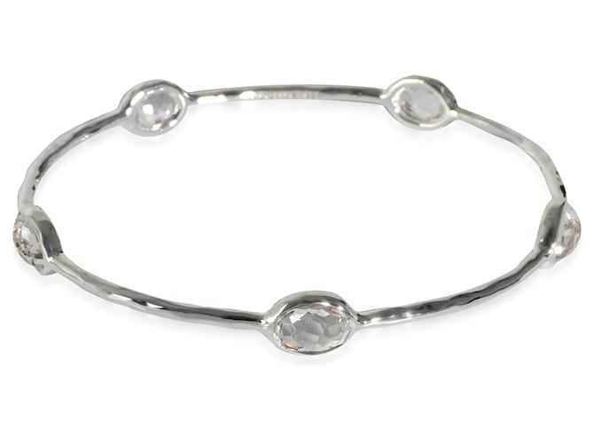 Autre Marque Ippolita Rock Candy Bangle in Sterling Silver Silvery Metallic Metal  ref.1260051