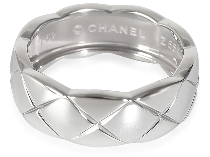 Chanel Coco Crush Band em 18K ouro branco Prata Metálico Metal  ref.1260052