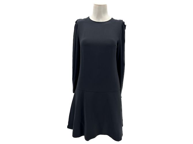 Miu Miu Kleid T.IT 40 Viskose Schwarz