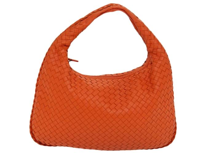 Bottega Veneta Intrecciato Orange Leather  ref.1260306