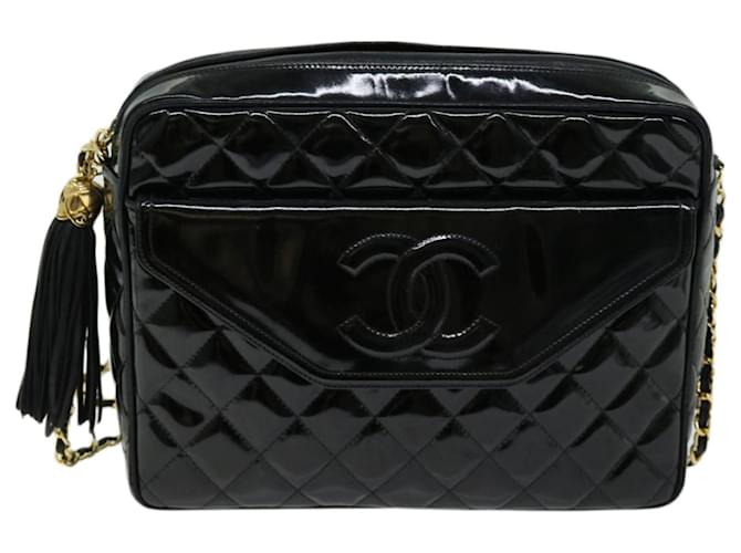 Chanel camera Black Patent leather  ref.1260438
