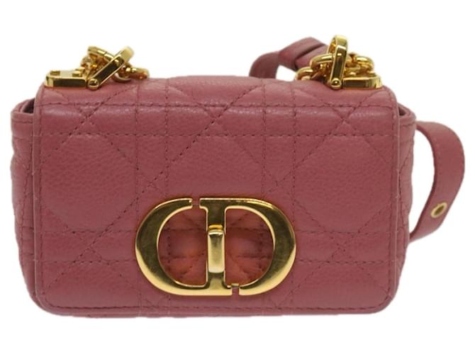 Dior Caro Pink Leather  ref.1260447