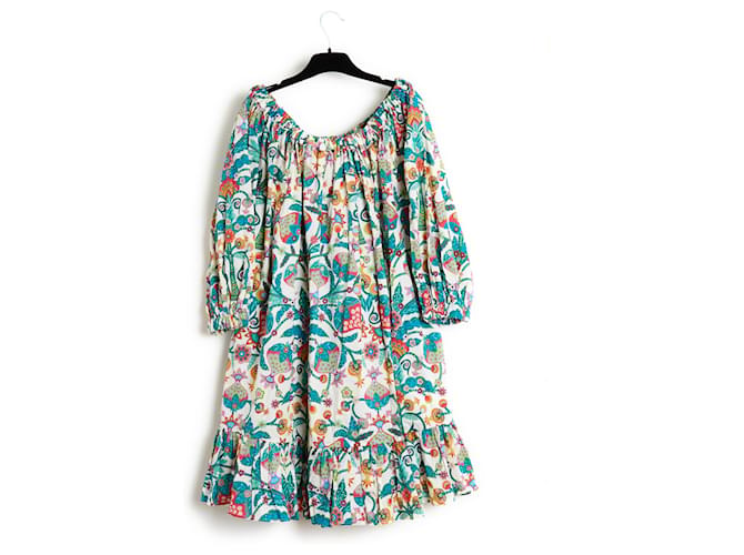 Autre Marque The Double J Paloma Floral Cotton Short Dress S M L Multiple colors  ref.1260459