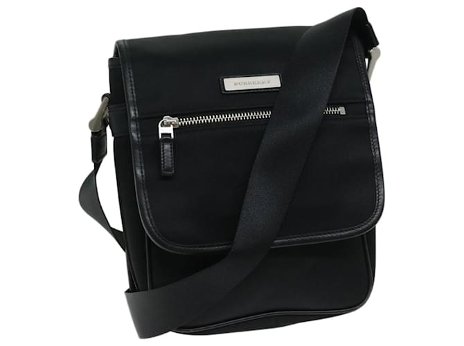 BURBERRY Shoulder Bag Nylon Black Auth bs12201  ref.1260527