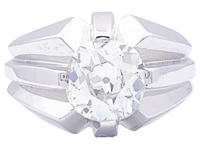 inconnue Art Deco style ring in white gold, Diamond.  ref.1260530