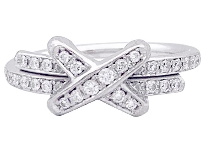 Chaumet “Jeux de Liens” ring in white gold, diamants. Diamond  ref.1260531