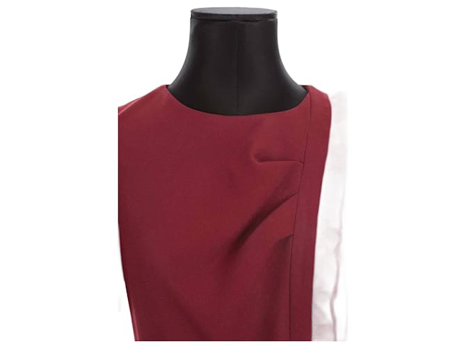 Tara Jarmon Red dress Polyester  ref.1260561