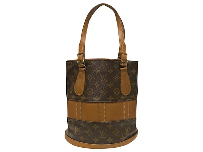 Louis Vuitton Bucket PM Brown Cloth  ref.1260657
