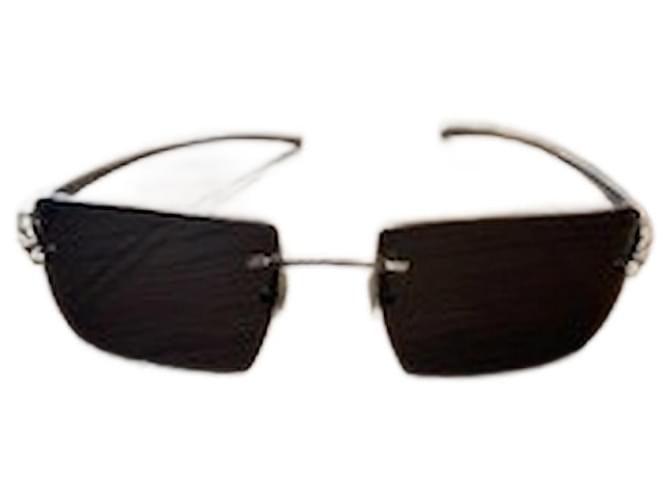 Óculos de sol Cartier Panthère De Cartier Prateado Prata  ref.1260779