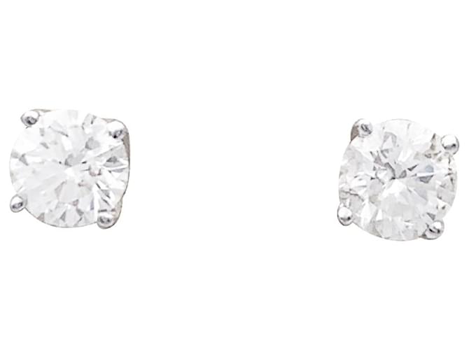 inconnue White gold stud earrings, diamants. Diamond  ref.1260811