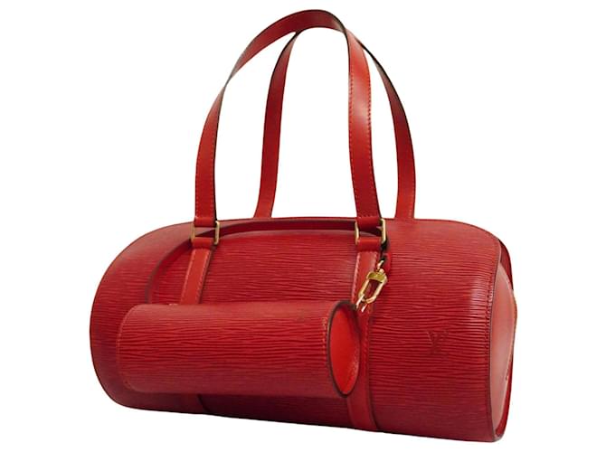 Louis Vuitton Soufflot Rosso Pelle  ref.1260942
