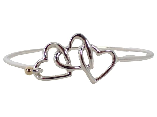 Tiffany & Co Open Heart Silvery Silver  ref.1261043