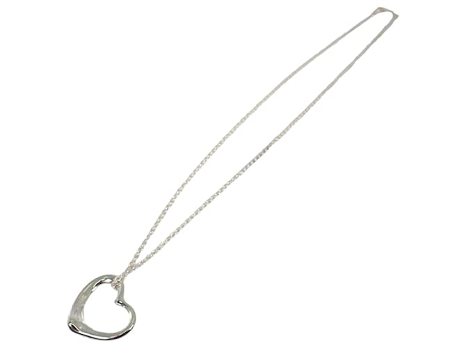 Tiffany & Co Open Heart Silvery Silver  ref.1261086