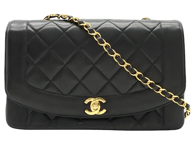 Chanel Diana Black Leather  ref.1261180