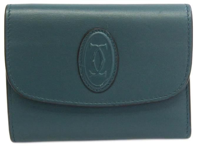 Cartier Must de Cartier Green Leather  ref.1261221