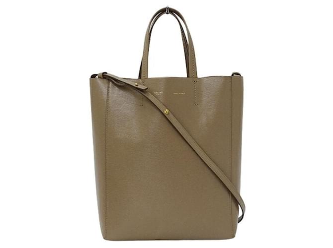 Céline Cabas Cuir Beige  ref.1261230