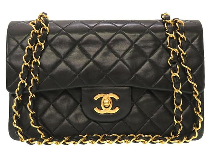 Chanel Classic Flap Black Leather  ref.1261316