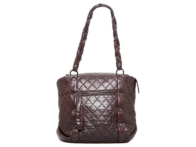 Chanel Lady Braid Brown Leather  ref.1261327