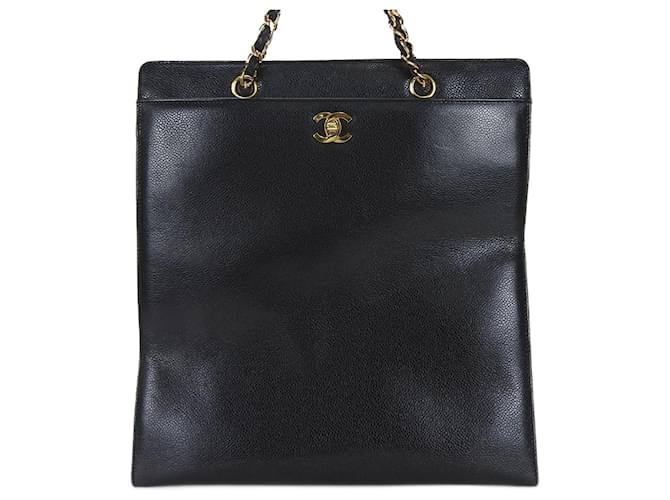 Chanel Black Leather  ref.1261369