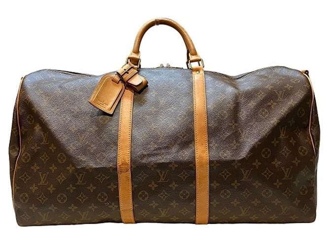 Louis Vuitton Keepall 60 Brown Cloth  ref.1261373