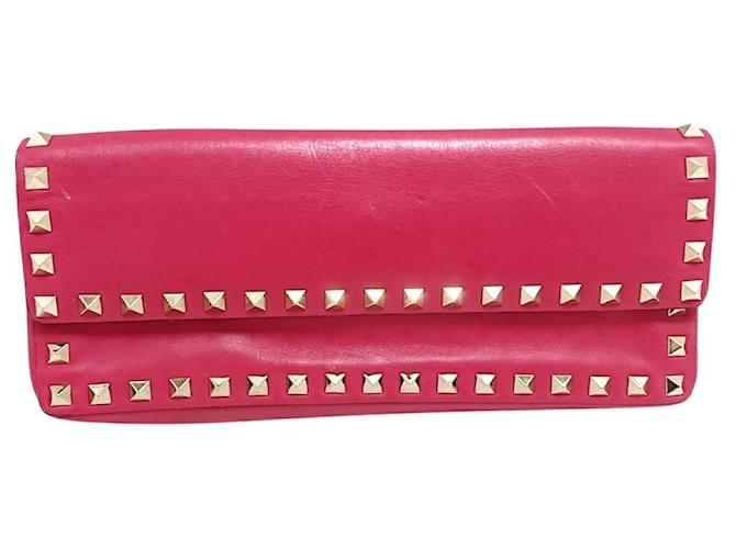 Valentino Garavani Rockstud Pink Leather  ref.1261639