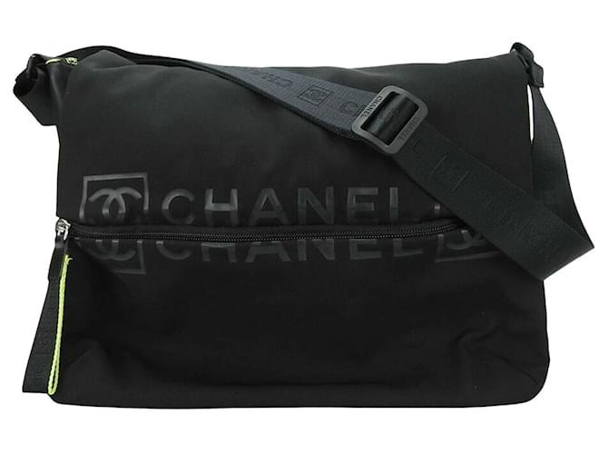Ligne Chanel Sport Synthétique Noir  ref.1261681