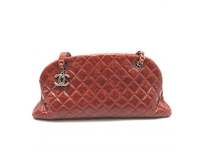 Chanel Mademoiselle Red Leather  ref.1261792
