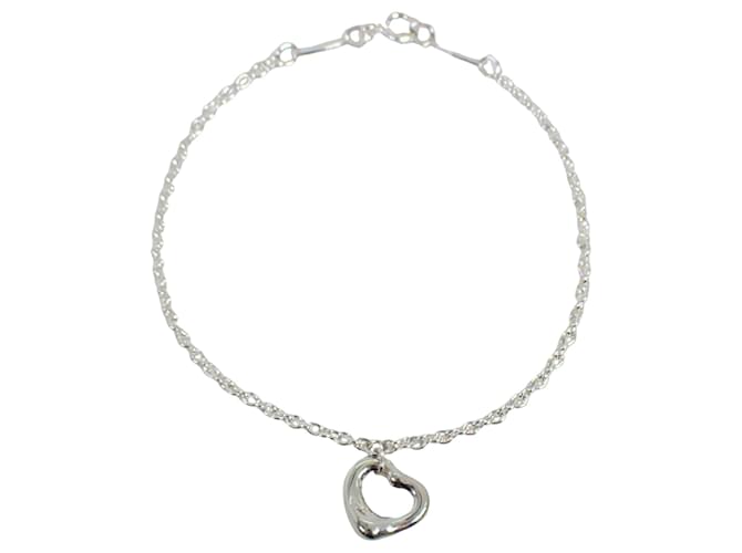 Tiffany & Co Open Heart Silvery Silver  ref.1261988