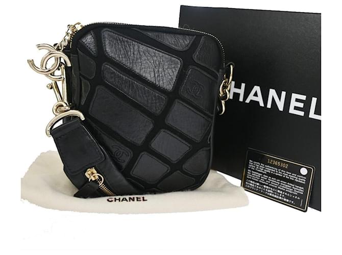 Chanel Cuir Noir  ref.1262074