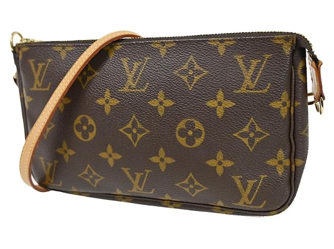 Louis Vuitton Pochette Accessoires Brown Cloth  ref.1262143