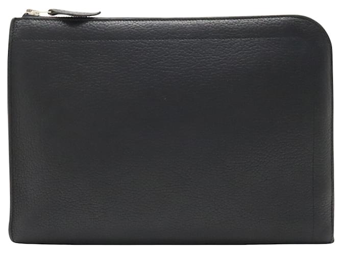 Hermès Pochette Black Leather  ref.1262209