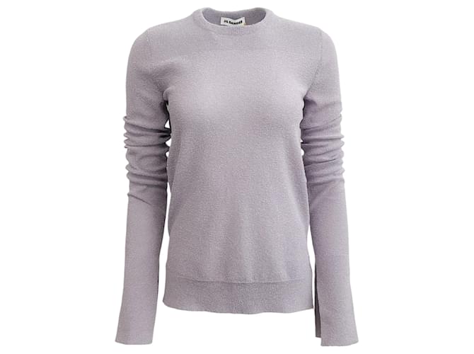 Autre Marque Jil Sander Lilac Cotton Slit Sleeve Sweater Purple  ref.1262228