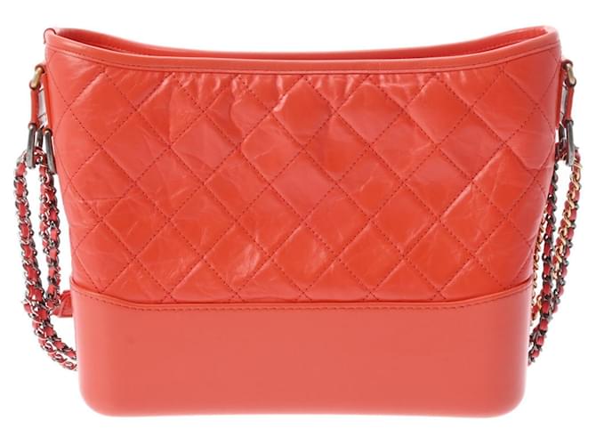 Chanel Gabrielle Orange Leather  ref.1262331