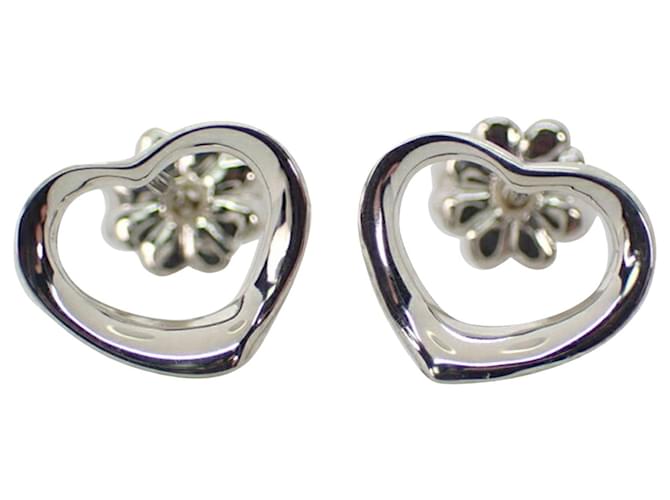 Tiffany & Co Open Heart Silvery Silver  ref.1262390