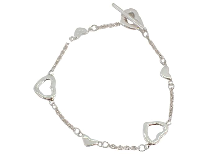 Tiffany & Co Open Heart Silvery Silver  ref.1262394