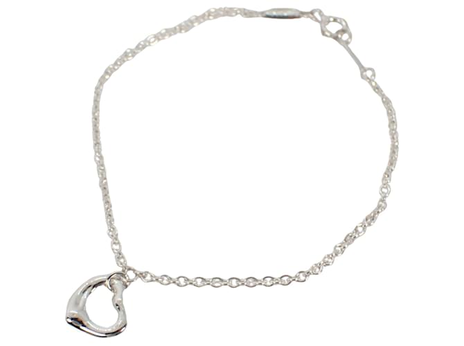 Tiffany & Co Open Heart Silvery Silver  ref.1262412