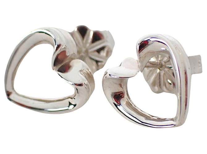 Tiffany & Co Open Heart Silvery Silver  ref.1262431